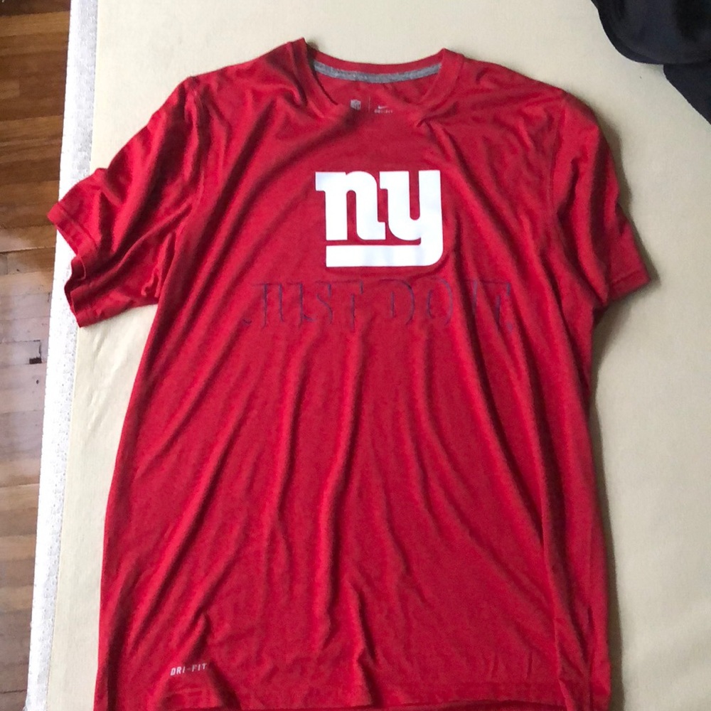 New York Giants NIKE just do it red t-shirt